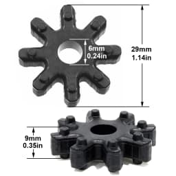 2Pcs 563152K000FFF Flexible Coupling Coupler Steering Column For Hyundai Elantra Veloster Kia Optima Forte Sedan 2012 2013 2014