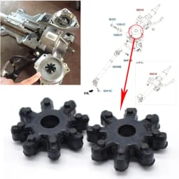 2Pcs 563152K000FFF Flexible Coupling Coupler Steering Column For Hyundai Elantra Veloster Kia Optima Forte Sedan 2012 2013 2014