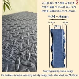 8Pcs/2.5cm Thick Nonslip Baby Crawling Play Mat Soundproof Puzzle Gym Mat for Children's Room and Eco-Friendly Puzzle Mat