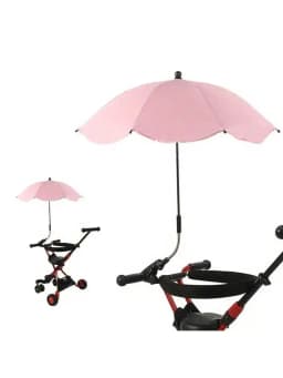 UV Protection Baby Stroller Umbrella With Clamp Universal Sunscree Rainproof Stroller Covers Umbrella Baby Stroller Accessories
