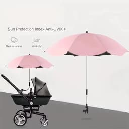 UV Protection Baby Stroller Umbrella With Clamp Universal Sunscree Rainproof Stroller Covers Umbrella Baby Stroller Accessories