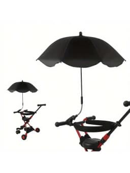 UV Protection Baby Stroller Umbrella With Clamp Universal Sunscree Rainproof Stroller Covers Umbrella Baby Stroller Accessories