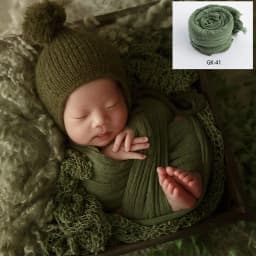 Professional Stretchable Wrapping Newborn Photography Props Soft Cotton Gauze Wraps Blanket Studio Baby Styling Props Accessory