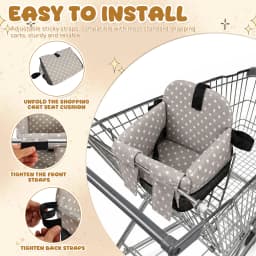 Baby High Chair Cushions Cover Shopping Cart Seat Breathable Foam For Infant Chair Comfortable Cushions Cloth Seat Cover