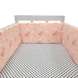 Nordic Stars Baby Bed Thicken Bumpers Zipper Design One-piece Crib Around Cushion Cot Protector Pillows 200*30 CM