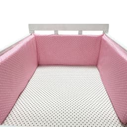 Nordic Stars Baby Bed Thicken Bumpers Zipper Design One-piece Crib Around Cushion Cot Protector Pillows 200*30 CM