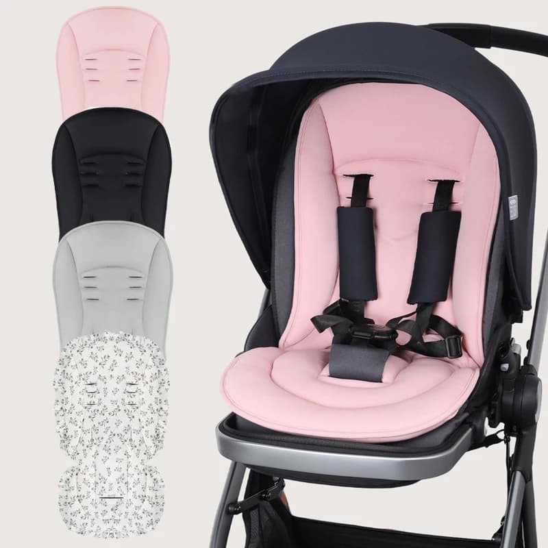 Autumn And Winter Warm Baby Stroller Seat Cushions Thickened Cotton Child Stroller Baby Seat Cushions Universal Four Seasons