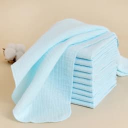 8Pcs Cotton Baby Gauze Diapers For Newborn Baby Nappy Changing 43x45cm Washable Reusable Double Layer Soft Baby Diapering Towels