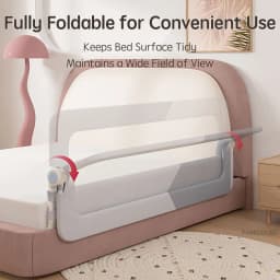 PANGDUBE Baby Bed Rail Guard Child Bed Barrier Safety Fence Railing for Kids Bed Toddler Anti Fall Side Rail Protection