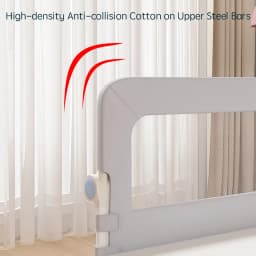 PANGDUBE Baby Bed Rail Guard Child Bed Barrier Safety Fence Railing for Kids Bed Toddler Anti Fall Side Rail Protection