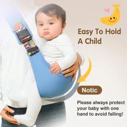 Newborn Baby Carrier Sling Adjustable Crossbody Wrap Infant Holder Baby Bag Hip-seat Ergonomic Support for Hands-Free Carrying