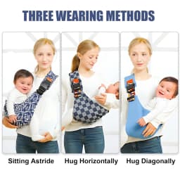 Newborn Baby Carrier Sling Adjustable Crossbody Wrap Infant Holder Baby Bag Hip-seat Ergonomic Support for Hands-Free Carrying