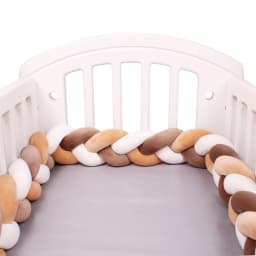 1-4M Baby Crib Bumper Protector Infant Cradle Pillow Cushion Braid Knot Bumper Protector Room Decor Tour De Lit Bebe Tresse