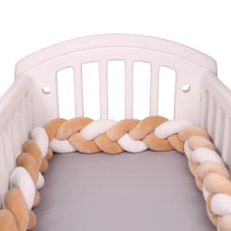 1-4M Baby Crib Bumper Protector Infant Cradle Pillow Cushion Braid Knot Bumper Protector Room Decor Tour De Lit Bebe Tresse