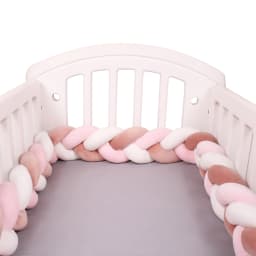 1-4M Baby Crib Bumper Protector Infant Cradle Pillow Cushion Braid Knot Bumper Protector Room Decor Tour De Lit Bebe Tresse