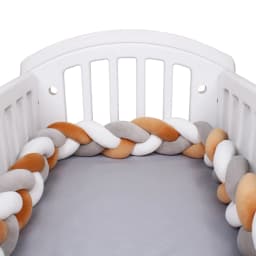 1-4M Baby Crib Bumper Protector Infant Cradle Pillow Cushion Braid Knot Bumper Protector Room Decor Tour De Lit Bebe Tresse