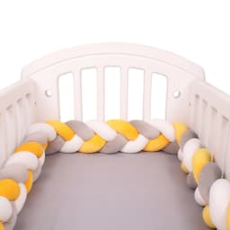 1-4M Baby Crib Bumper Protector Infant Cradle Pillow Cushion Braid Knot Bumper Protector Room Decor Tour De Lit Bebe Tresse