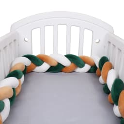 1-4M Baby Crib Bumper Protector Infant Cradle Pillow Cushion Braid Knot Bumper Protector Room Decor Tour De Lit Bebe Tresse