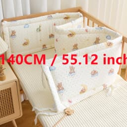 2025 Baby Crib Fence Soft Cotton Bag Anti-collision Strip Children's One-piece Bed Fence Spliced Bed Protection Cloth Baby Fence