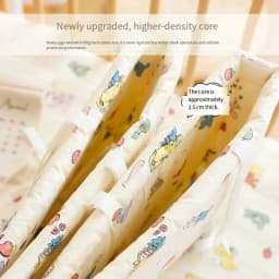 2025 Baby Crib Fence Soft Cotton Bag Anti-collision Strip Children's One-piece Bed Fence Spliced Bed Protection Cloth Baby Fence