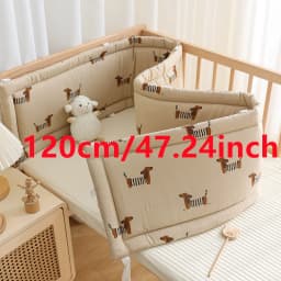2025 Baby Crib Fence Soft Cotton Bag Anti-collision Strip Children's One-piece Bed Fence Spliced Bed Protection Cloth Baby Fence