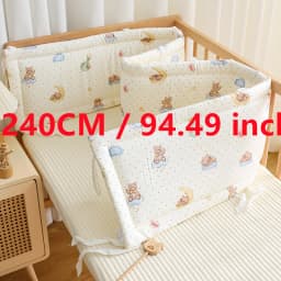 2025 Baby Crib Fence Soft Cotton Bag Anti-collision Strip Children's One-piece Bed Fence Spliced Bed Protection Cloth Baby Fence