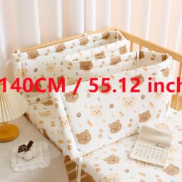 2025 Baby Crib Fence Soft Cotton Bag Anti-collision Strip Children's One-piece Bed Fence Spliced Bed Protection Cloth Baby Fence