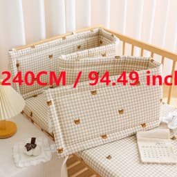 2025 Baby Crib Fence Soft Cotton Bag Anti-collision Strip Children's One-piece Bed Fence Spliced Bed Protection Cloth Baby Fence