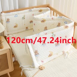 2025 Baby Crib Fence Soft Cotton Bag Anti-collision Strip Children's One-piece Bed Fence Spliced Bed Protection Cloth Baby Fence