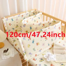 2025 Baby Crib Fence Soft Cotton Bag Anti-collision Strip Children's One-piece Bed Fence Spliced Bed Protection Cloth Baby Fence
