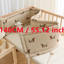 2025 Baby Crib Fence Soft Cotton Bag Anti-collision Strip Children's One-piece Bed Fence Spliced Bed Protection Cloth Baby Fence