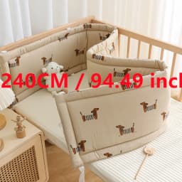 2025 Baby Crib Fence Soft Cotton Bag Anti-collision Strip Children's One-piece Bed Fence Spliced Bed Protection Cloth Baby Fence