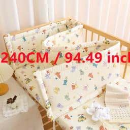 2025 Baby Crib Fence Soft Cotton Bag Anti-collision Strip Children's One-piece Bed Fence Spliced Bed Protection Cloth Baby Fence