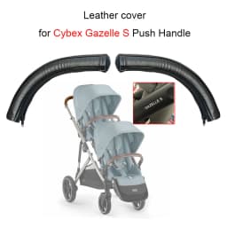 PU Leather Cover For Cybex Gazelle S Stroller Handle Buggy Push Bar Mom Handrail Protective Case DIY Baby Pushchair Accessories