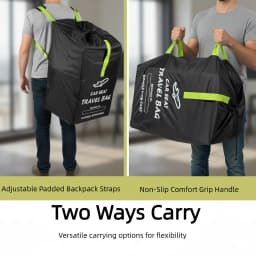 Portable Car Seat Travel Bag for Infant Carriers & Boosters – Adjustable Shoulder Straps, Convenient Carry Handle, Heavy-Duty Pr