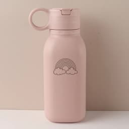 450ML Custom Name Silicone Straw Cup, Personalized Cartoon Pattern Water Bottle, Leakproof Sports Water Bottle for Kids Adults