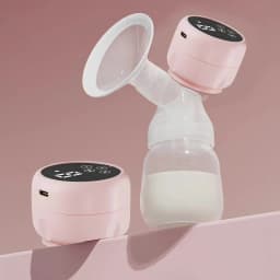 Electric Breast Pump Portable Baby Nipple Bottle 2-IN-1 Smart Integrated Suction Breast Pump Milk Postpartum Fortable BreastPump