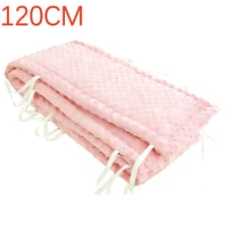 Railing Thicken Bumper Crib around Protector for Baby Room Decor Solid Color Baby Crib Fence Cotton Bed Protection