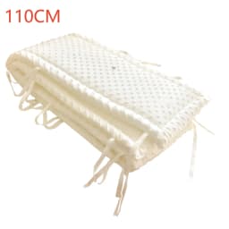 Railing Thicken Bumper Crib around Protector for Baby Room Decor Solid Color Baby Crib Fence Cotton Bed Protection