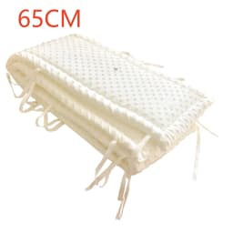 Railing Thicken Bumper Crib around Protector for Baby Room Decor Solid Color Baby Crib Fence Cotton Bed Protection