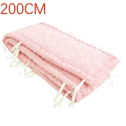 Railing Thicken Bumper Crib around Protector for Baby Room Decor Solid Color Baby Crib Fence Cotton Bed Protection