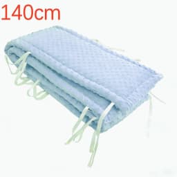 Railing Thicken Bumper Crib around Protector for Baby Room Decor Solid Color Baby Crib Fence Cotton Bed Protection