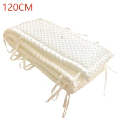 Railing Thicken Bumper Crib around Protector for Baby Room Decor Solid Color Baby Crib Fence Cotton Bed Protection