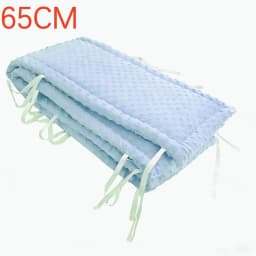 Railing Thicken Bumper Crib around Protector for Baby Room Decor Solid Color Baby Crib Fence Cotton Bed Protection