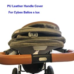 Baby Stroller Handle Cover For Cybex Balios S Lux 28cm Length Pu Leather Protective Case Wheelchairs Strollers Accessories