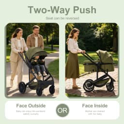 Luxurious 3 in 1 Portable Travel Baby Stroller High Landscape Aluminum Frame Foldable Pram Newborn Infant Four-Wheel Carriage