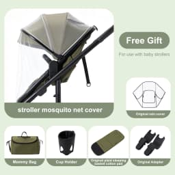 Luxurious 3 in 1 Portable Travel Baby Stroller High Landscape Aluminum Frame Foldable Pram Newborn Infant Four-Wheel Carriage