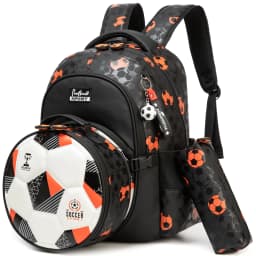 Boys' School Backpack with Lunch Box and Pencil Case - Ideal for Teens and Middle School Students