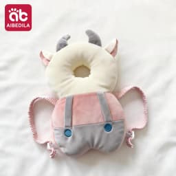 AIBEDILA Cartoon Astronaut Anti-Fall Baby Pad Infant Toddler Head & Back Protector Pillow Safety Protection Cushion for Newborn