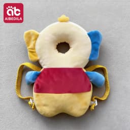 AIBEDILA Cartoon Astronaut Anti-Fall Baby Pad Infant Toddler Head & Back Protector Pillow Safety Protection Cushion for Newborn